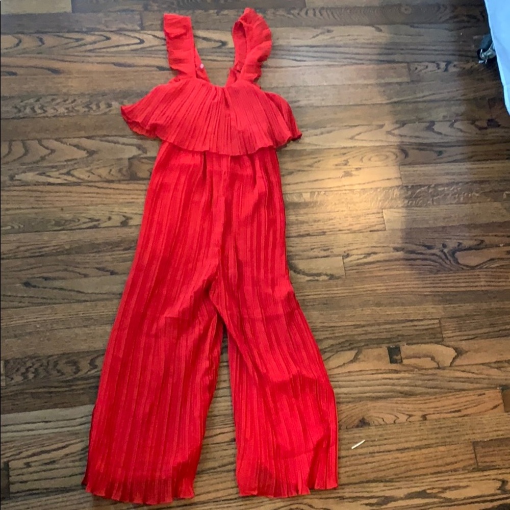 Red jumpsuit